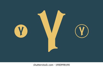 Elegant Lettermark Y Logo, Y Logotype, Y logo