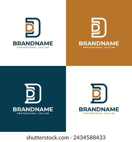 Elegante Buchstaben DD Monogram Logo, geeignet für Unternehmen mit DD Initialen