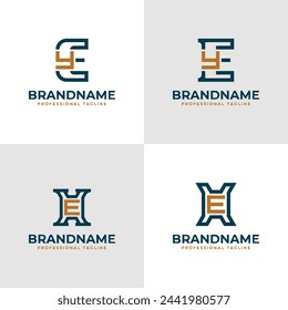 Elegant Letters EY and YE Monogram Logo, suitable for business with EY or YE initials