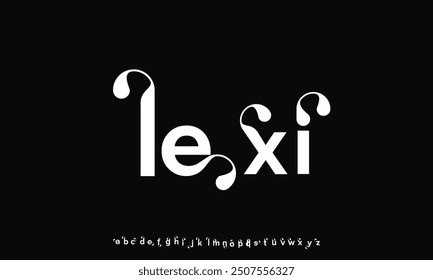 Elegant Ligature Script Font Alphabets