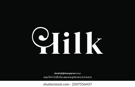 Elegant Ligature Script Font Alphabets