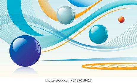 Elegante Fondo de pantalla de efecto 3D ligero. Una hermosa ilustración para la decoración de interiores, diseños corporativos, blogs, postales, carteles y sus otros proyectos. Vector. 