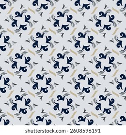 Elegant light art seamless pattern. Art forms are grouped and arranged in a specific order. Vector image for print, textile, packaging, interior design and your other projects.