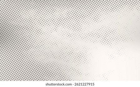Fundo bege claro elegante com um padrão de meio-tom com densidades de pontos variáveis, perfeito para design abstrato ou vintage-inspirado gráficos e texturas