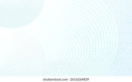 Elegant Light Blue Concentric Circles with Subtle Geometric Patterns, Modern and Minimalist Background Design with a Delicate Texture, Soft Color Palette and Smooth Gradient