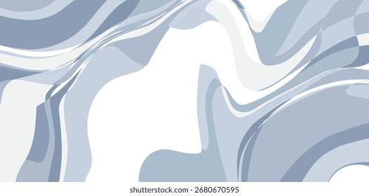 Elegant light blue marble background featuring flowing abstract shapes and wavy patterns, ideal for creating calm, modern designs with a sophisticated, organic feel