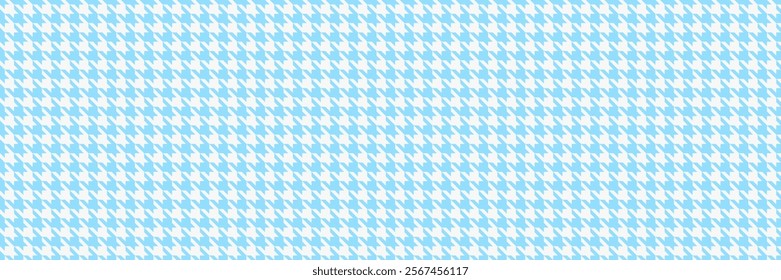 Elegant light blue and white houndstooth pattern. Perfect for textile designs, website backgrounds, or stylish stationery.  Clean, modern, and versatile.