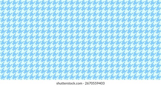 Elegante patrón de pata de gallo azul claro y blanco.  Perfecto para el diseño textil, la moda, los fondos de Sitio web o la papelería.