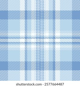 Elegant light blue and white plaid pattern.  Perfect for textile designs, website backgrounds, or fashion projects.  Subtle texture adds visual interest. Seamless repeat for versatile use.