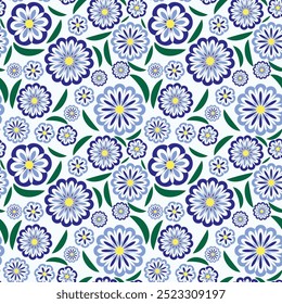 Elegante patrón floral claro sin fisuras. Ilustración vectorial para impresión, tela, cubierta, embalaje, decoración de interiores, decoración de blog y otros sus proyectos.