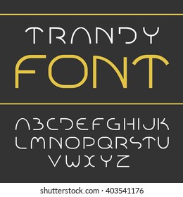 Elegant light font.