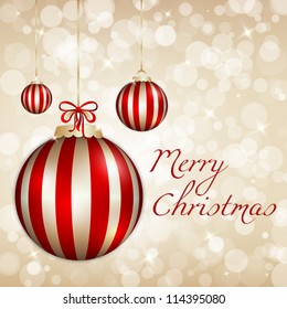 Elegant and Light Merry Christmas background