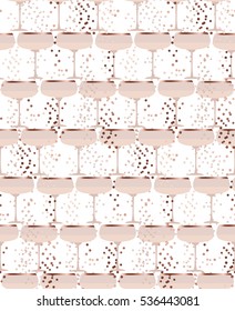 elegant light seamless pattern with sparkling wine. celebration repeatable motif with golden champagne for wrapping paper, wallpaper, fabric, background.