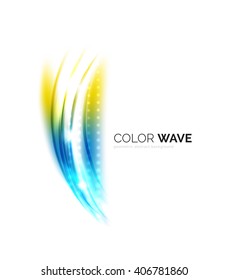 Elegant light smooth vector wave