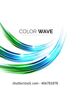 Elegant light smooth vector wave