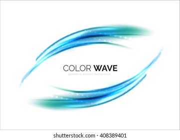 Elegant light smooth vector wave