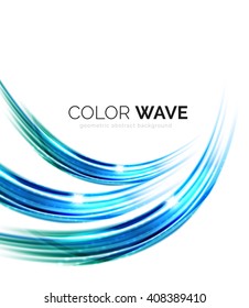 Elegant light smooth vector wave
