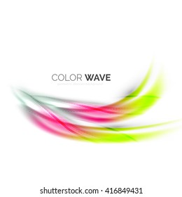 Elegant light smooth vector wave