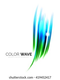 Elegant light smooth vector wave