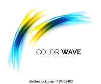 Elegant light smooth vector wave
