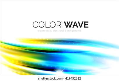Elegant light smooth vector wave