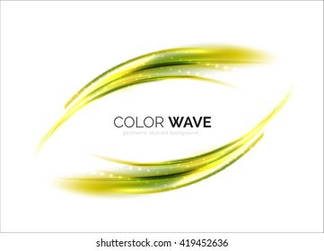 Elegant light smooth vector wave