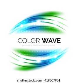 Elegant light smooth vector wave