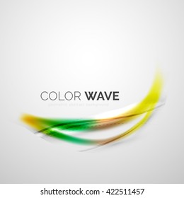 Elegant light smooth vector wave