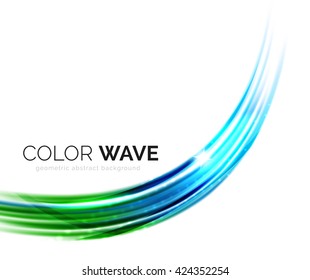 Elegant light smooth vector wave