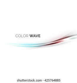 Elegant light smooth vector wave
