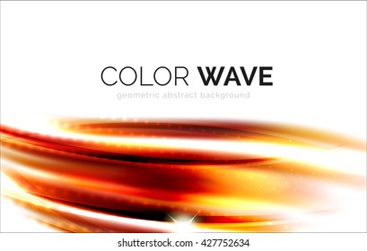 Elegant light smooth vector wave