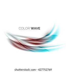 Elegant light smooth vector wave