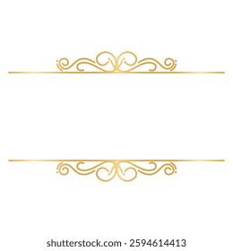 Elegant Line Art Dividers and Ornaments for Wedding Invitation Card