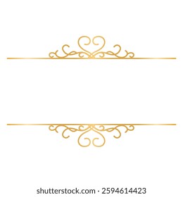 Elegant Line Art Dividers and Ornaments for Wedding Invitation Card