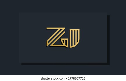 Elegant line art initial letter ZJ logo. This logo incorporate with two creative letters in the creative way. It will be suitable for which company or brand name starts those initial letters.