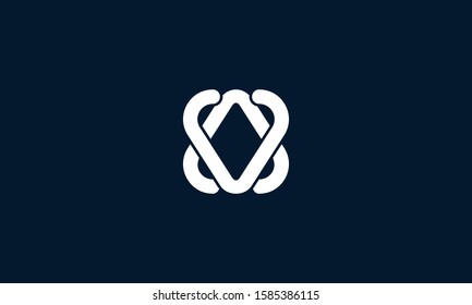 Elegant line art letter AV logo. This logo icon incorporate with letter A and V in the creative way.