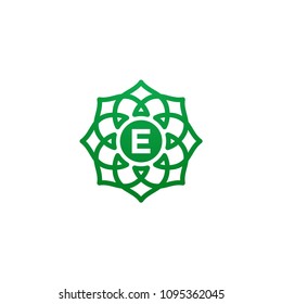 Elegant Line Art letter E  Logo and Monogram Design vector illustration