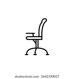Elegant Line Art Of An Office Chair With Contemporary Design