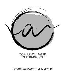 Elegant line curve vector logotype. Premium letter A logo design. Luxury linear creative monogram