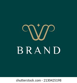 Logotipo de vector de curva de línea elegante. Letra premium Diseño del logotipo A. Monograma creativo lineal de lujo.
