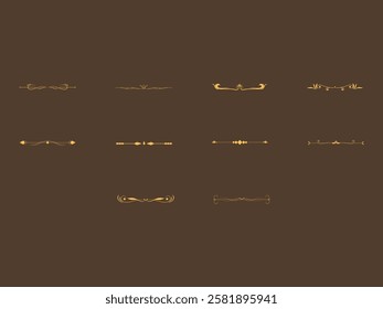 Elegant Line Design Element Set