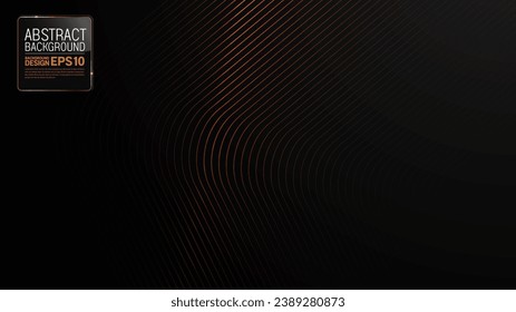 Elegant Line on Black Background, Dynamic Shimmering Light in Metallic Luxury Abstract Image for Website Templates and Flyers Sophisticated Branding