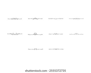 Elegant Line Ornament Element Set