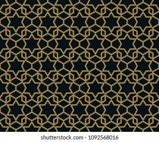 elegant line ornament pattern seamless pattern for background, wallpaper, textile printing, packaging, wrapper, etc.