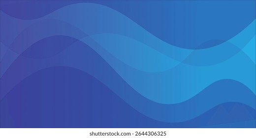 Elegant Lineart Blue Gradient Background Template Wallpaper