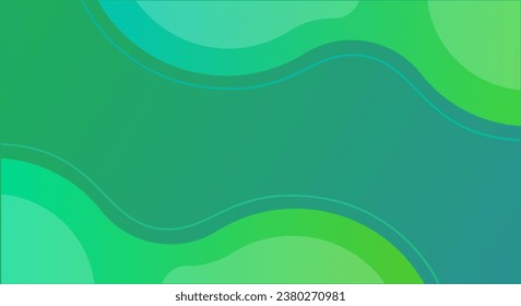 Elegant Lineart Green Gradient Background Template Wallpaper