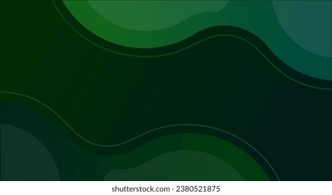Fondo de escritorio de la plantilla de fondo de degradado verde lineal elegante