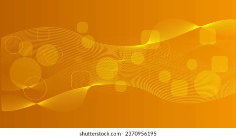 Elegant Lineart Soft Gradient with Circles Background Template Wallpaper