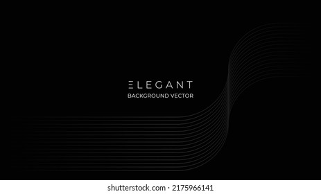 Elegant lines background. Minimalist abstract lines design. Futuristic graphic elements. Vector illustration