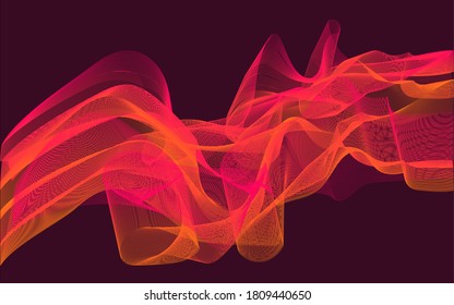 Las líneas elegantes se mezclan, el arte vectorial dinámico ondulado y abstracto.
